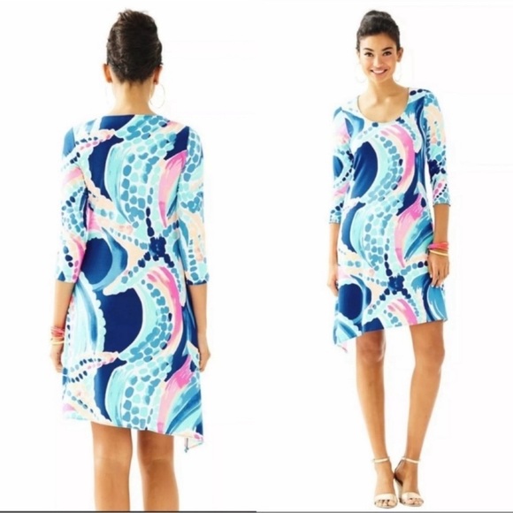 Lilly Pulitzer Dresses & Skirts - Lilly Pulitzer Ariana Asymmetrical Hem Dress XS